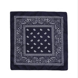 Fashion Hip Hop Bandana Kerchief Unisex Black Hair Band Neck Scarf Headwear Wrist Wraps Head Square Scarves Print Handkerchief