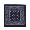 Fashion Hip Hop Bandana Kerchief Unisex Black Hair Band Neck Scarf Headwear Wrist Wraps Head Square Scarves Print Handkerchief
