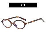 Oval Small Frame Retro Female Korean Plain Glasses Anti-blue Light Eyeglasses Eye Protection Ladies Optical Spectacle Eyeglass