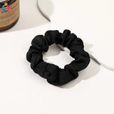 Black Elegant Hair Tie Women Simple Small Intestine Hair Bands High Elastic Comfortable Ponytail Hair Accessories Wholesale