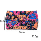 Bohemian Wide Headbands For Women Hairbands Tie Headband Retro Hair Band Elasticity Bandanas Headwear Turbans Hair Accessories