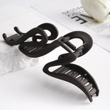 13cm Acrylic Hair Clips For Women Hairpin Matte Wave Hair Claw Clip Ponytail Hair Accessories Girls Headwear Barrettes 4 Colors