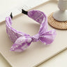 Fashion Paisley Bandana Headband for Women Top Knotted Bow Hairbands Cute Rabbit Ear Turban Headwrap Hair Band Girls Accessories
