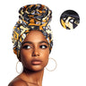 African Printed Satin-lined Turban Hat Women Fashion Dished Flower Hat All Kinds Of Popular Multifunction Wrap Head Ethnic Caps