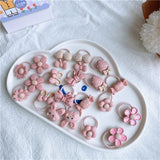 Hair Accessories Girls Bands Bandeau Cheveux Scrunchies Elastic Fille Korean Haarband Rubber Brown Children Gomas Gift Kids