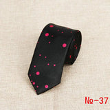 Classic Fashion Men's Skinny Tie Colorful Musical Notes Printed Piano Guitar Polyester 5cm Width Necktie Party Gift Accessory