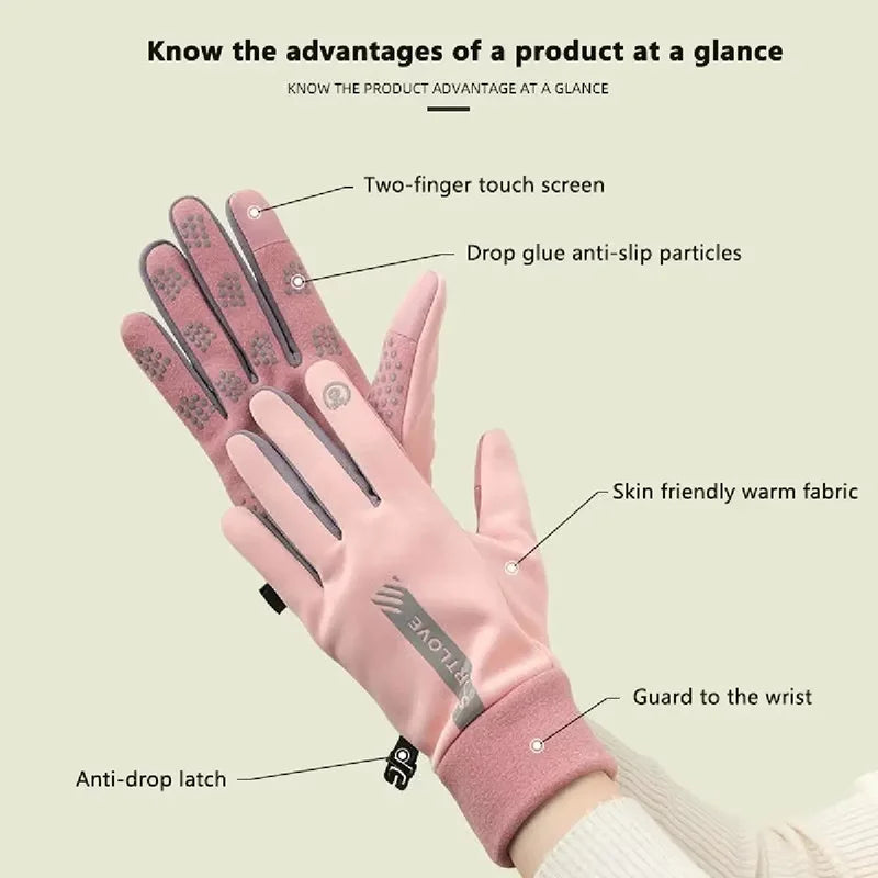 NEW Winter gloves men women Windproof Non-slip Touch Screen Warm Mittens,For Outdoor Cycling,Driving,Skiing,Running