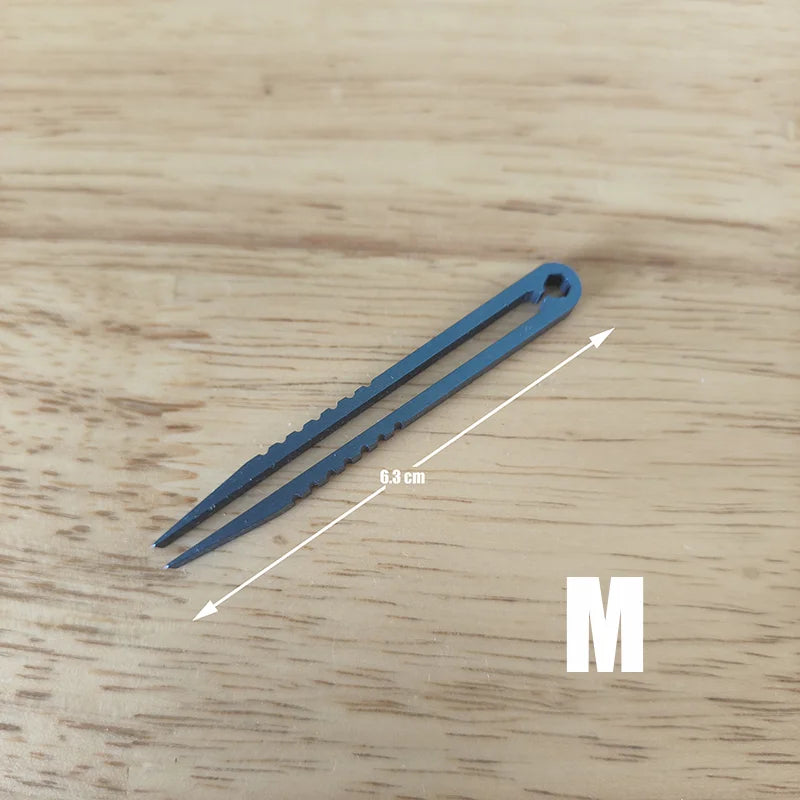 Titanium TC4 Clip Tweezers Pick Up Clamping EDC Multipurpose Gadget Professional Camp Outdoor Pocket Maintenance Tool 6 Colors