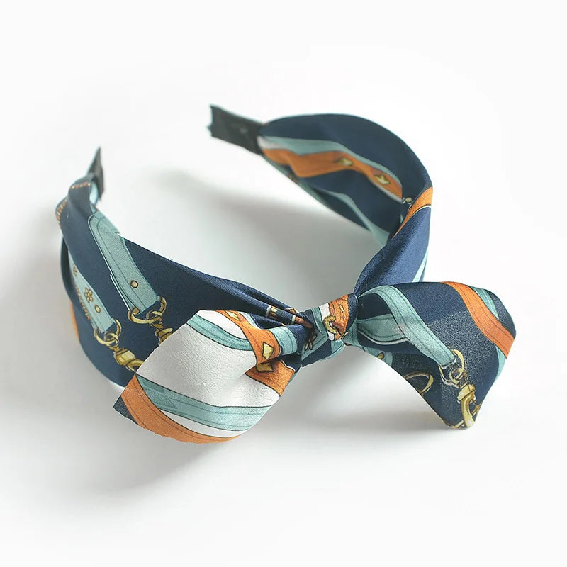 Women Hairbands Wide Female boho ties headband accessories Bow Hair Hoops Headwear Floral Hair Accessories Girl Head Band Lady