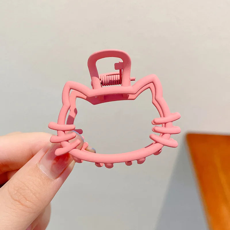 2023 Kawaii Hair Clip Bear Cherry Cat Alloy Girls Hair Claws Clips for Women Hair Accessories Korean Trendy Hairpins Head Wear