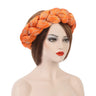 Fashion Candy Color Braids Twist Headbands for Women African Headwear Elastic Hair Bands Ladies Turban Female Bandage Headwrap