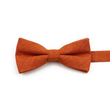 High Quality Mens Solid Color Bowtie Set For Men Children Wedding Party Dinner Accessory Pink Orange Father-son Bow Tie Gift