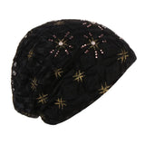 Women Men Sleeping Hat Baggy Beanie Satin Lined Night Unisex Sleep Cap Hair Care Bonnet Hair Loss Nightcap Pullover Hat Headwear