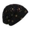 Women Men Sleeping Hat Baggy Beanie Satin Lined Night Unisex Sleep Cap Hair Care Bonnet Hair Loss Nightcap Pullover Hat Headwear