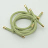 10PCS 5mm Knotted Twilled Elastic Hair Bands Golden Ends Hair Ties for fashion girls elasticity ponytail holders hair scrunches