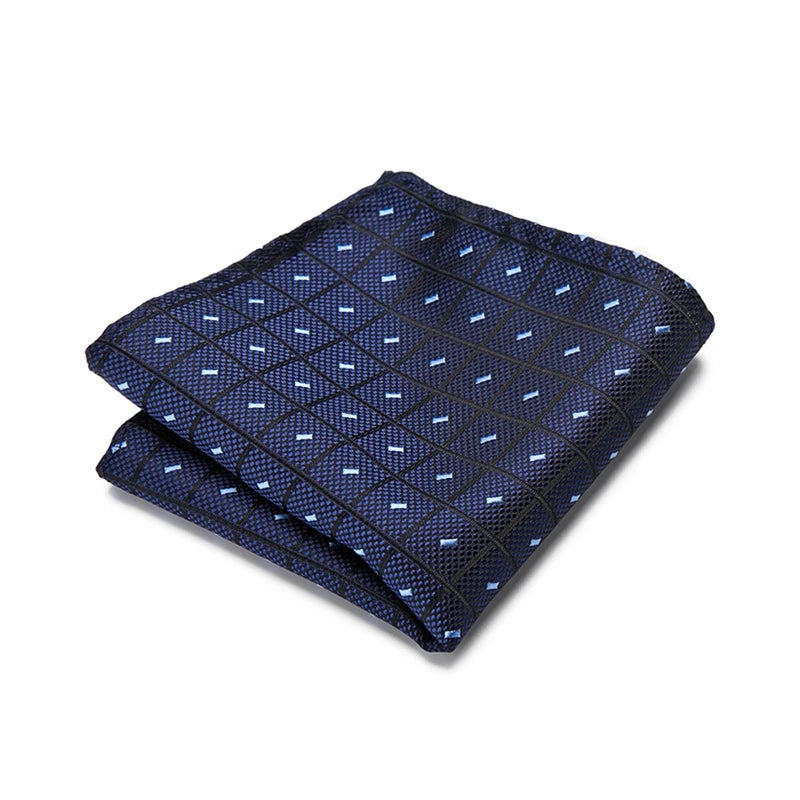 High Grade 2023 New Style Hot sale Silk Handkerchief Black Suit Accessories Solid Men Abraham Lincoln's birthday Pocket Square