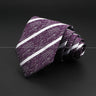 New Design Wedding Men Tie Purple Solid Striped Paisley Flower Neckties Men Business Dropshipping Groom Collar Accessories Gift