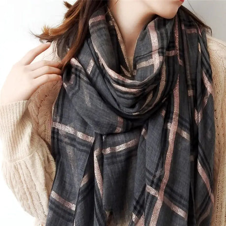 Women Cashmere Scarf with Warm Long Wraps Scarf Autumn Scarf England Classic Plaid Cashmere Scarves 2020 Fashion Luxury Shawl