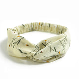Fashion WomenFloral Headband Hair Accessories Leopard Cross Knotted Bow Chiffon Hair Band Girls Headdress Ladies Hoop Headwear