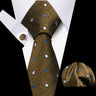 Men Neckties Tie Classic Handkerchiefs Plaid Necktie Cufflinks For Men Blouse Business Wedding Accessories Woman Collar Man Gift