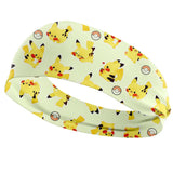 Pokemon Headbands Pikachu Stretch Wide edge Headbands Anime Childrens Sports Headbands Outdoor Running Anti Sweating Headbands