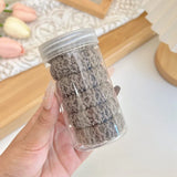 50/10Pcs New Korean Woman Big Elegant Elastics Hair Band Solid Color Scrunchies Hair Ties Ladies Ponytail Hold Hair Accessories