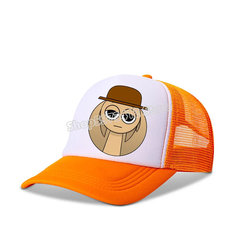 Sprunki Kids Baseball Caps Boys Casuals Hat Game Incredibox Children Sports Sun Hat Adjustable Peaked Cap Bonnet Birthday Gifts