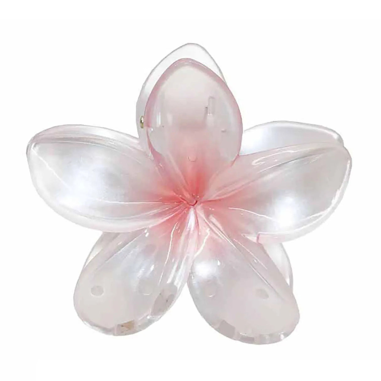 Gradient Frangipani Hair Clip 1PC Plumeria Hairpin Ins Style Ponytail Holder Barrette Sweet Shark Claws Party Hair Accessories