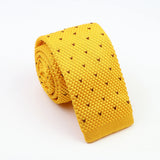 Classic Knit Neck Ties For Men Casual Suits Tie Plaid Dots Leisure Warm Mens Neckties For Business Wedding 6cm Width Men Ties