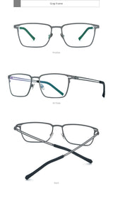 FONEX Titanium Glasses Frame Men New Brand Design Square Eyewear Ultralight-Weight Japanese High Quality Eyeglasses Frames 85779