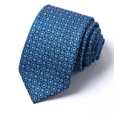 High-quality Wedding Ties For Men Fashion New Style Blue Strip Print Neckties Daily Office Apparel Accessories Gift For Man