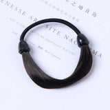 Wig Braided Rubber Band Elastic Hair Rope Tie Head Hair Ring Wig Braid Fixed Hairstyle Elastic Band Extension Ponytail Holder