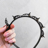 New Double Band Headbands for Women Hairstyle Fashion Non-Slip Hair Bands with Clips  Bezel Hair Hoop Hair Headwear 머리띠