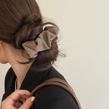 1pcs Women Silk Satin Scrunchies Korean Ladies Girls Korean Elastics Hair Band Ponytail Hold Hair Tie Satin Hair Accessories