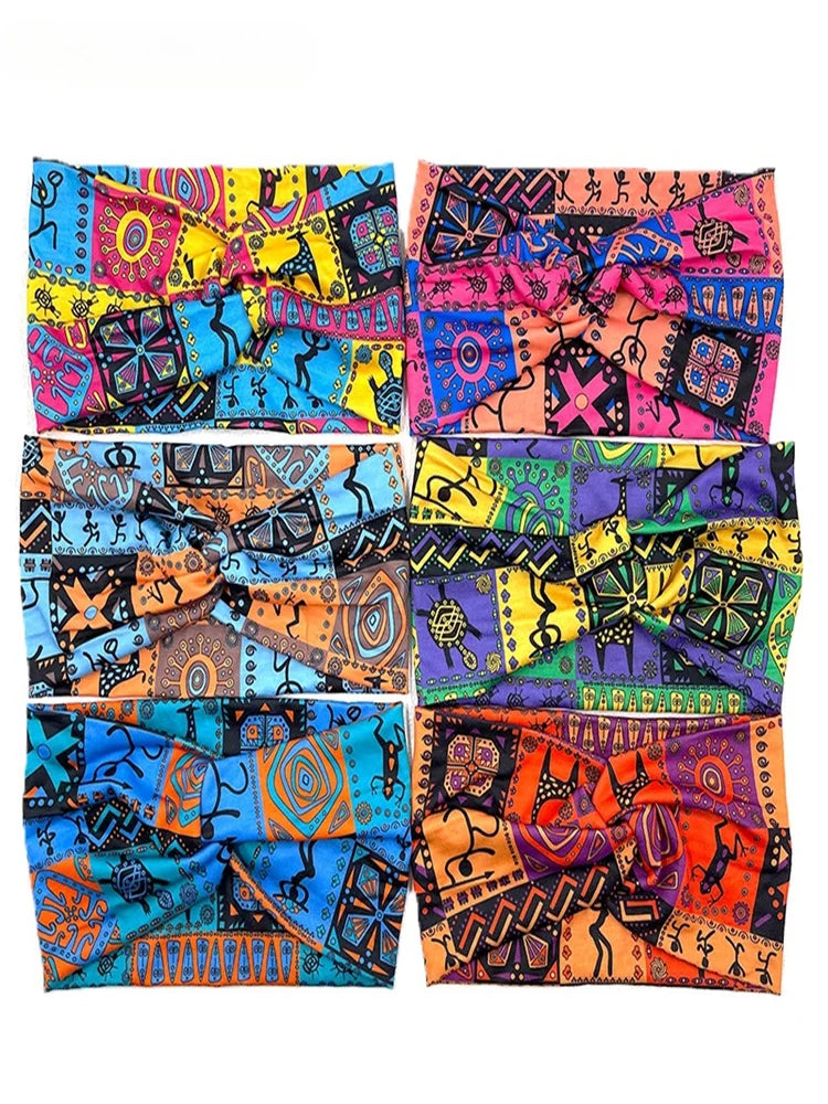headband Boho print headband Elastic headband hijab