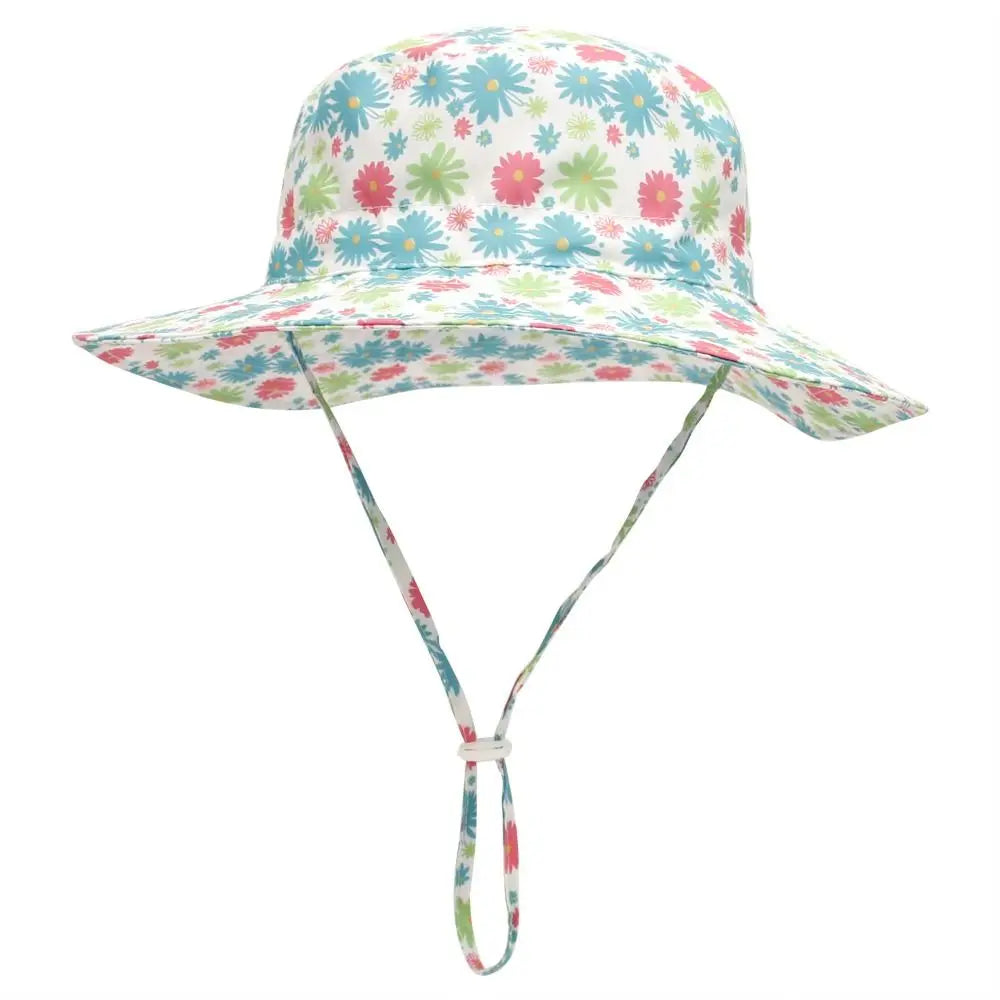 Summer Baby Sun Hat Baby Sun Hat for Girls and Boys Outdoor Neck Ear Cover Anti UV Kids Beach Caps Bucket Cap 0-8 Years