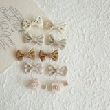 10Pcs/Lot Children's Girl Hairpins Cute Headwear Hair Accessories Bow for Babys Scrunchie Hair Clips Kids Barrettes Headwear