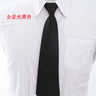 Red Black Clip On Tie Security Ties For Men Women Doorman Steward Matte Black Necktie Black Funeral Tie Clothing Accessories