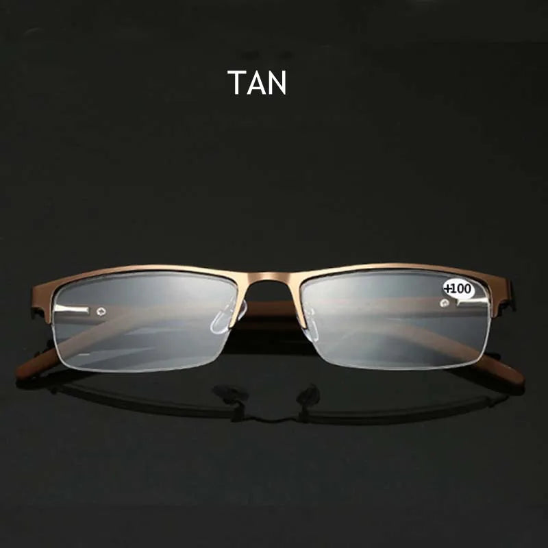 Titanium Alloy Frame Presbyopic Glasses Women Far Sight Eyeglasses Finished Optical Business Reading Eyewear Diopter +1.0 TO+4.0