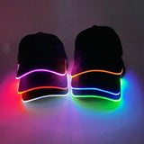 Adult Hat Led Optical Fibre Cap Hip Hot Hat NightClub Concert Masquerade Outdoor Fun Event Supplies Rap Summer Hat
