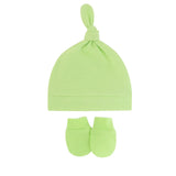 Newborn Baby Hat with Gloves Autumn Winter Warm Cotton Kids Beanies Stuff Children Accessories Infant Nightcap 0-6 Months Babies