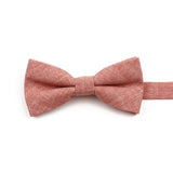 High Quality Mens Solid Color Bowtie Set For Men Children Wedding Party Dinner Accessory Pink Orange Father-son Bow Tie Gift