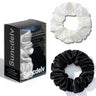 2PCS 3.5CM Mulberry Silk Scrunchies Women Grils Hair Ties for Hair Sleep No Damage Hairband Curly Hair Elastics Ponytail Holder