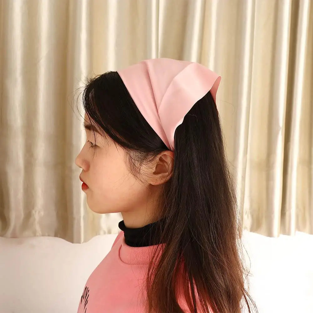 Headbands Cute Women Elastic Hair Accessories Bandana Turban Headwrap Triangle Hair Scarf
