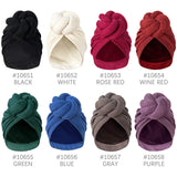 New African Women Large 3D Flower Turban Hat Headwrap Beanie Hat Mujer Bandanas Headcover Chemo Cap Muslim Hair Accessories