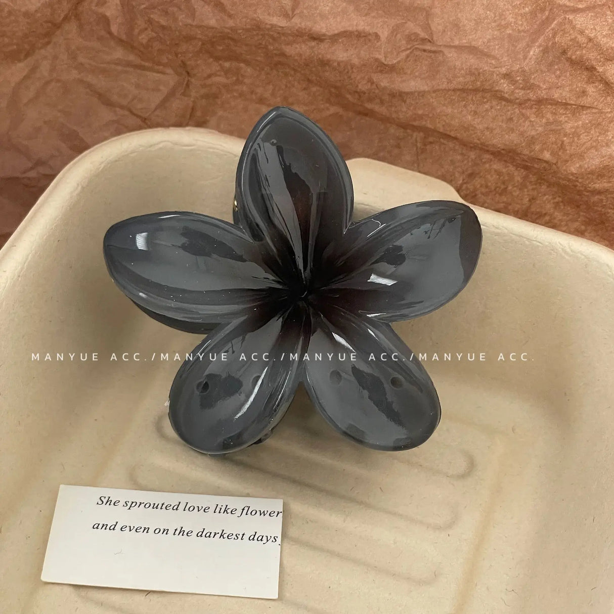 Hawaiian Gradient Hair Clips Flower Hair Claws Big Size Fashion Head wear Hairpin for Women Girls Crab Barrette Hair Accessories