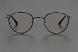 Exquisite Titanium Handmade Glasses Frame Mens Women Retro Square Spectacle Frames Eyeglasses Japanese Design Oval Round Eyewear