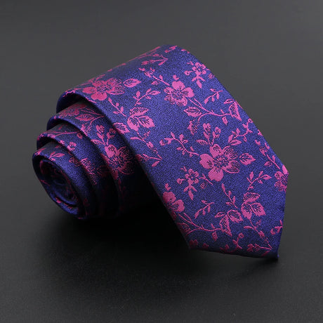 26 Styles Men's Jacquard Novelty Ties Skinny Floral Paisley Striped  Necktie Business Narrow Suit Shirt Daily Wear Accessories