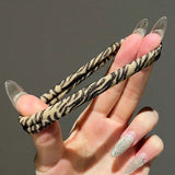 5PC High Elasticity Hair Ties Leopard Print Elastic Hair Scrunchie Ties for Women Wild Fashion Head Rope Hair Styling Accessorie