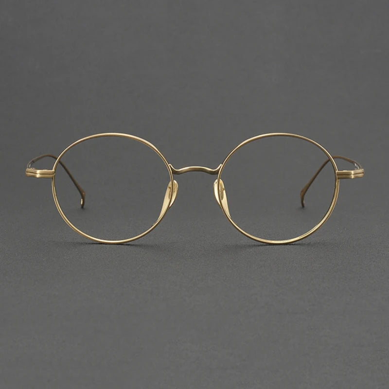2025 NEW Titanium Handmade Glasses Frame Round Oval Retro Glasses For Men Reading Glasses Frames For Myopia For Women KMN-3003